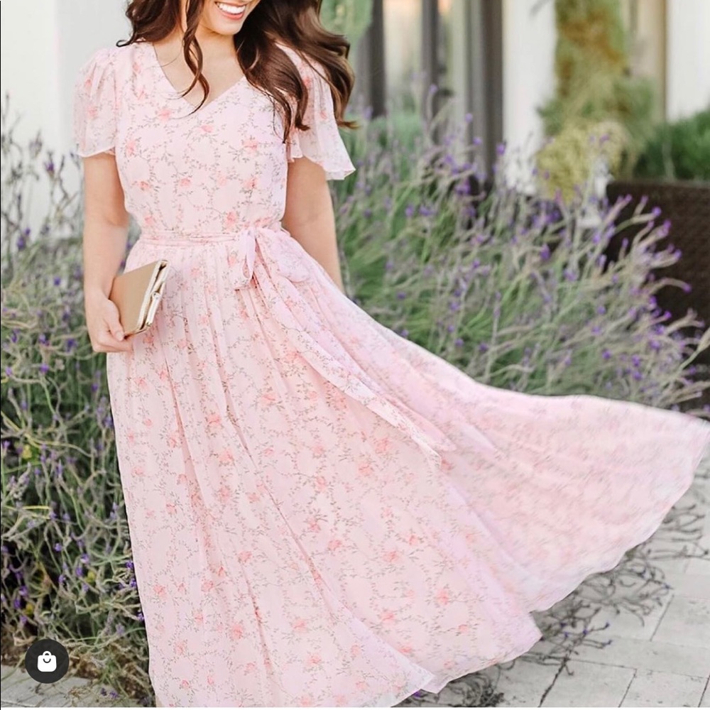 Rachel Parcel spring collection light pink dress